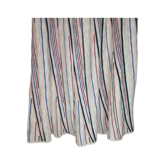 ASOS Co Ord Knitted Skirt in Stripe Cotton Linen Sweater Knit Size 4 - Picture 7 of 11